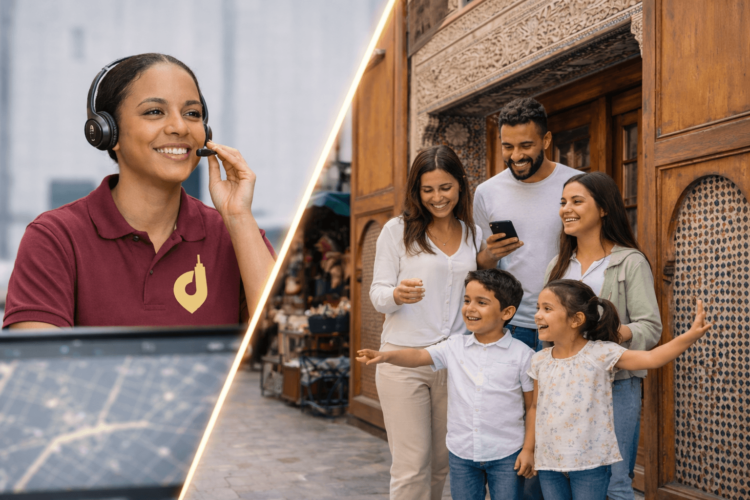 Traveler enjoying the city